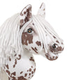 Super Hobby Horse - Super Hobby Horse Premium keppihevonen - ruskea leopardi valkoisella harjalla A4