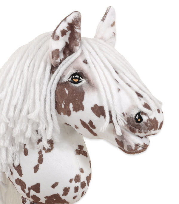 Super Hobby Horse - Super Hobby Horse Premium keppihevonen - ruskea leopardi valkoisella harjalla A4