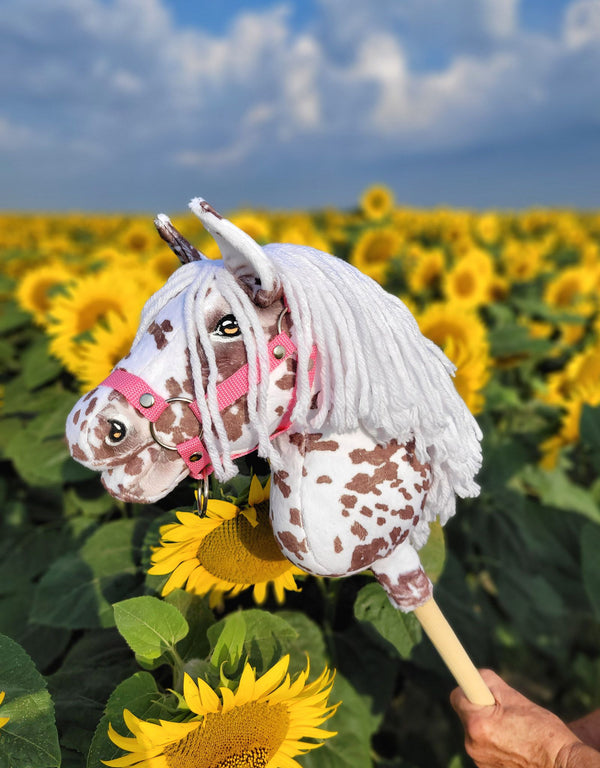 Super Hobby Horse - Super Hobby Horse Premium keppihevonen - ruskea leopardi valkoisella harjalla A4