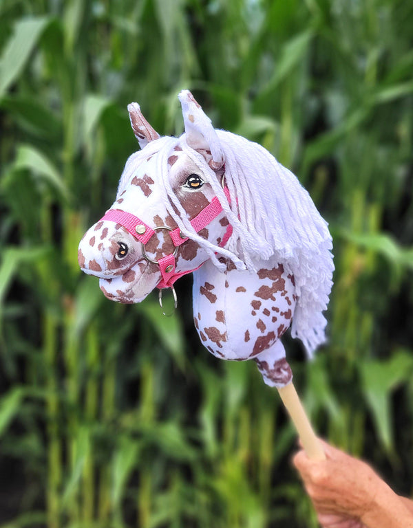 Super Hobby Horse - Super Hobby Horse Premium keppihevonen - ruskea leopardi valkoisella harjalla A4