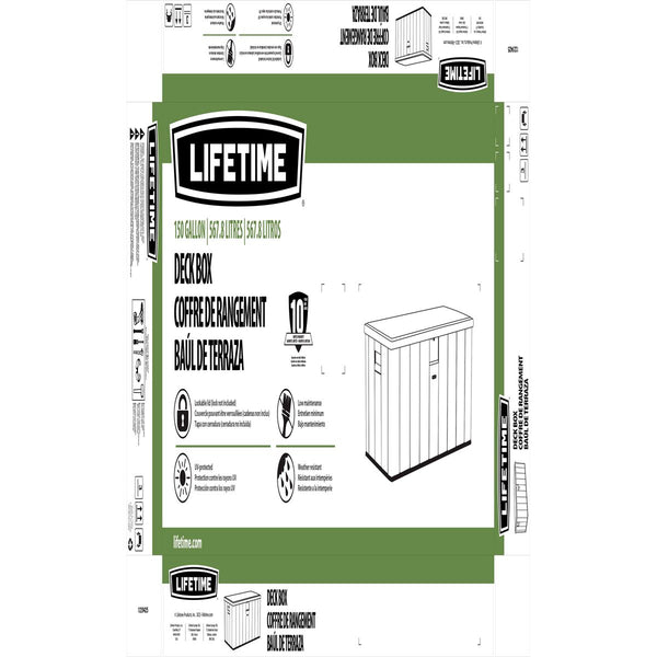 Ruskea Ulkokaappi 570L - Teräs ja Muovi