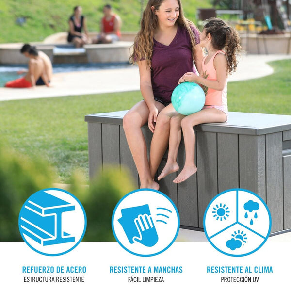 Ruskea Ulkokaappi 570L - Teräs ja Muovi