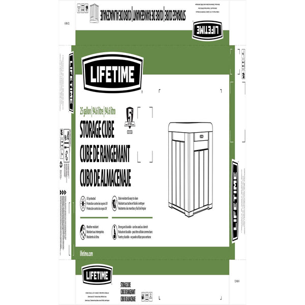 Harmaa Säilytyskaluste Kahvoilla 95L