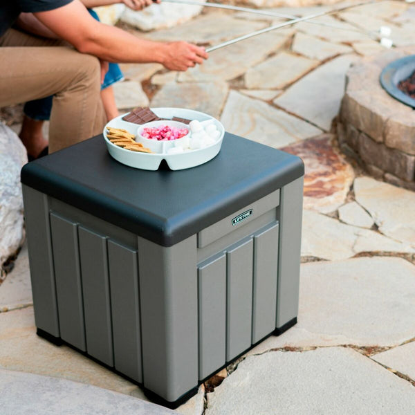 Harmaa Säilytyskaluste Kahvoilla 95L