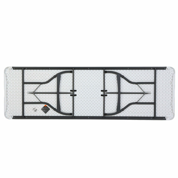 Taitettava Valkoinen Pöytä 244 x 74 x 76 cm