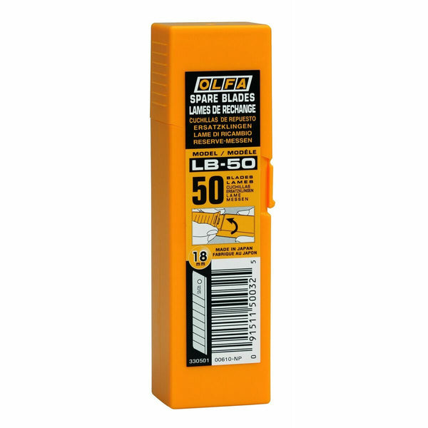 Olfa Jaettava Leikkurin Terä 18 mm, 50 kpl