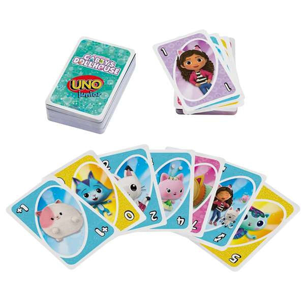 UNO Gabby's Dollhouse lautapeli lapsille
