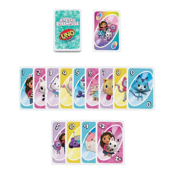 UNO Gabby's Dollhouse lautapeli lapsille