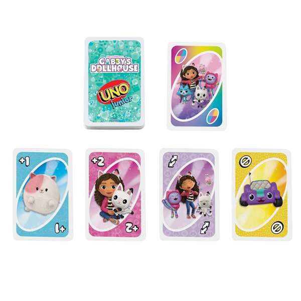 UNO Gabby's Dollhouse lautapeli lapsille