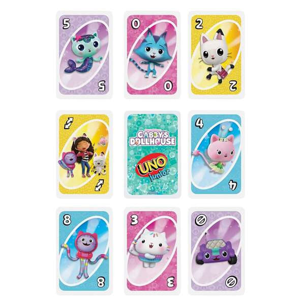 UNO Gabby's Dollhouse lautapeli lapsille