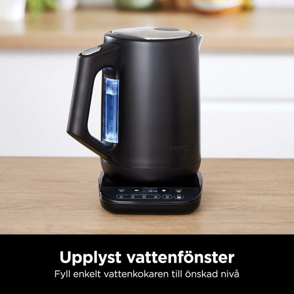 Ninja musta vedenkeitin 1,7 L ruostumatonta terästä