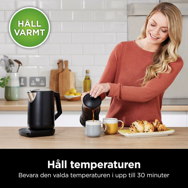 Ninja musta vedenkeitin 1,7 L ruostumatonta terästä