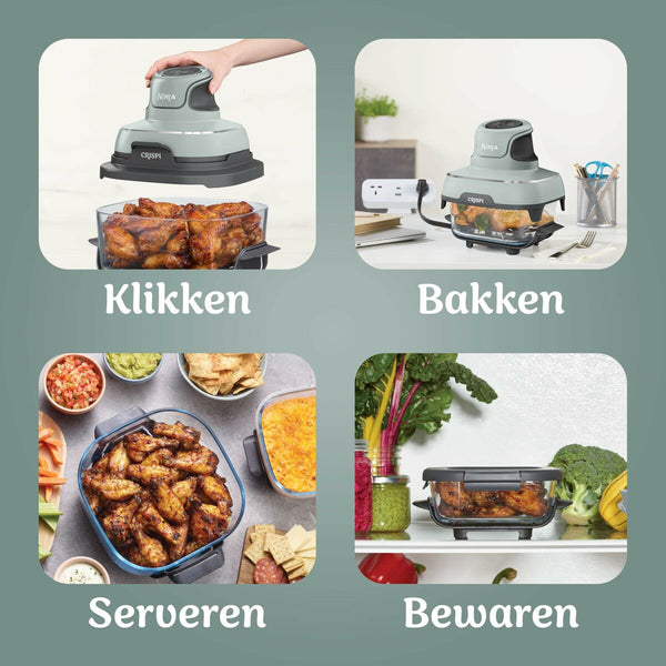 Ninja Airfryer Crispi Vihreä 3,8 L - Vuodevaatteet.fi