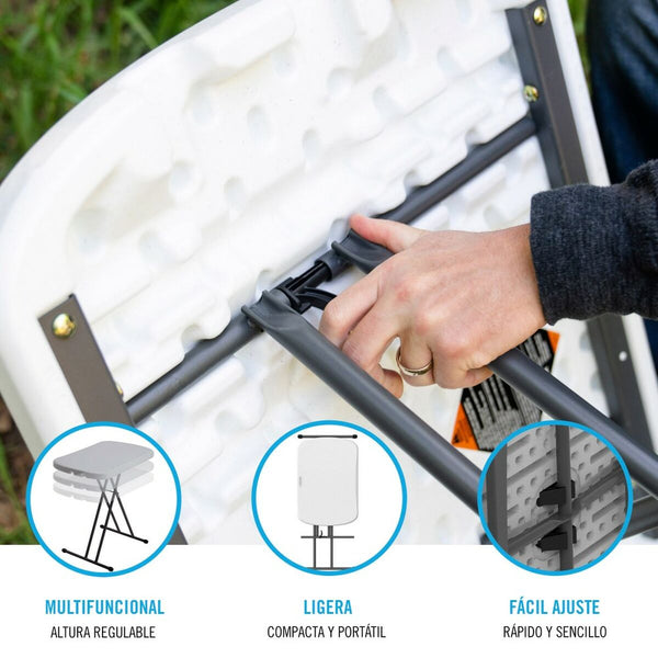 Lifetime Taitettava Piknikpöytä Valkoinen