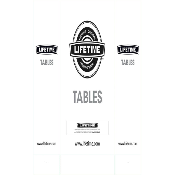 Taitettava Pöytä 182 x 73,5 cm Musta