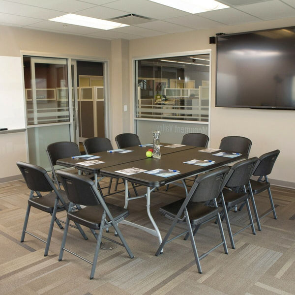 Taitettava Pöytä 182 x 73,5 cm Musta