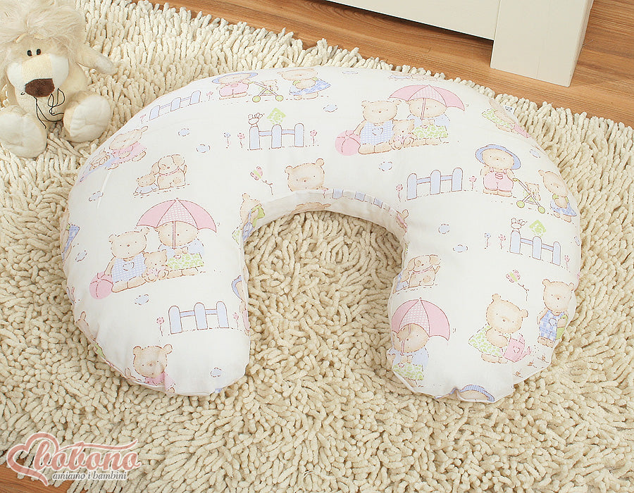 Monikäyttöinen imetystyyny - irrotettava päällinen - teddy bear family