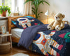 Lasten Pussilakanasetti Space man 2 Sininen 140 x 200/220