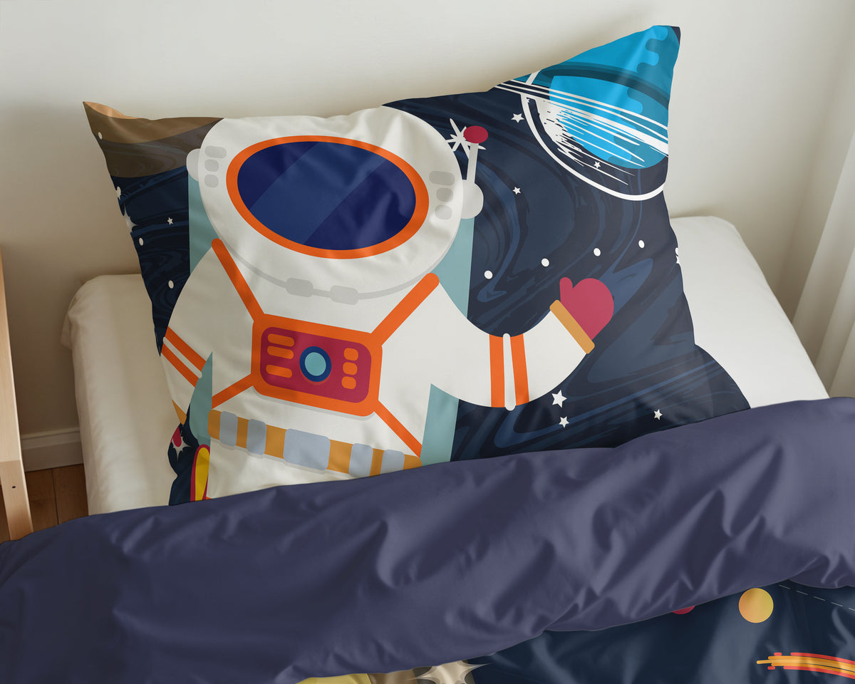 Lasten Pussilakanasetti Space man 2 Sininen 140 x 200/220