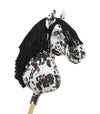 Premium Keppihevonen / Hobby Horse - Leopard with black A3