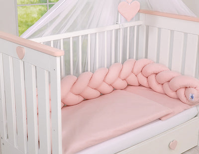 Sängyn letti reunapehmuste - Pastelli - Vaaleanpunainen