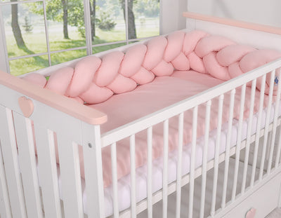 Sängyn letti reunapehmuste - Pastelli - Vaaleanpunainen