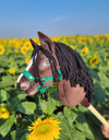 Super Hobby Horse - Super Hobby Horse Premium keppihevonen tummanruunikko hevonen A4