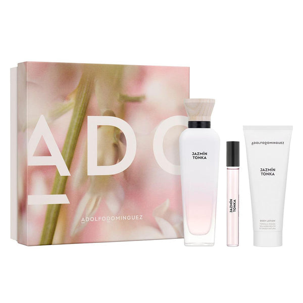 Adolfo Dominguez - Adolfo Dominguez Jazmin Tonka Eau De Parfum 120Ml Vaporizador + Locion Corporal Perfumada 1U + Vial 10Ml Vaporizador