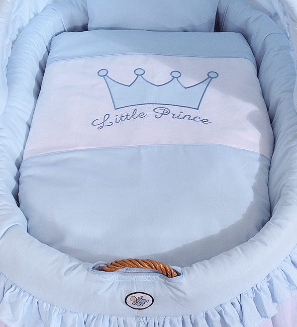 My Sweet Baby - Moose Basket/Wicker kuomukehto - Little Prince sininen