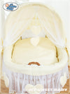 My Sweet Baby - Moses Basket/Wicker crib -vuodevaatesetti 4 osaa no. 58962-142 tai 78962-142