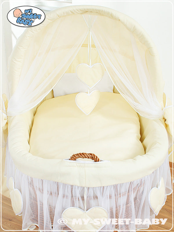 My Sweet Baby - Moses Basket/Wicker crib -vuodevaatesetti 4 osaa no. 58962-142 tai 78962-142