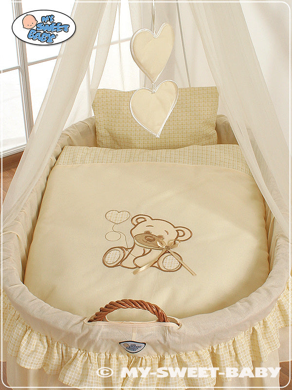My Sweet Baby - Päällissetti 4 osaa Moses Basket/Wicker crib nro 99690e-321 ja 79690e-321