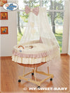 My Sweet Baby - 4-osainen peittosetti Moses Basket / Wicker -kehtoon no. 99690e-326 ja 79690e-326