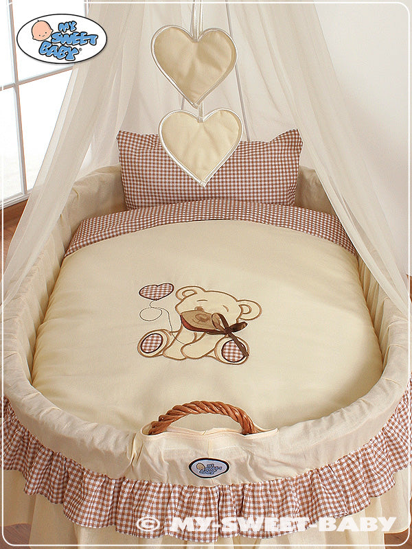 My Sweet Baby - 4-osainen peittosetti Moses Basket / Wicker -kehtoon no. 99690e-326 ja 79690e-326