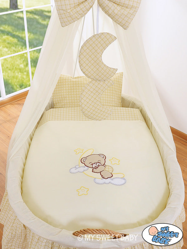 My Sweet Baby - Päällissetti 4 osaa Moses Basket-/wicker-kehtoon no. 99690e-810 ja 79690e-810
