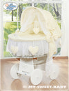 My Sweet Baby - Moses Basket/Wicker crib -vuodevaatesetti 4 osaa no. 58962-142 tai 78962-142