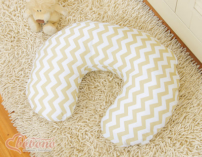 Monikäyttöinen ergonominen imetystyyny -chevron beige