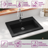Musta graniittiallas Dicu 600x450x120 mm