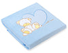 Vauvan Fleecepeitto - Teddy Bear With Heart Blue