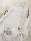 My Sweet Baby - Moses Basket riippukehto - harmaat pisteet