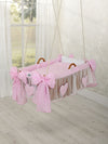 My Sweet Baby - Moses Basket riippuva kehto - vaaleanpunaiset pisteet