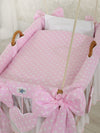 My Sweet Baby - Moses Basket riippuva kehto - vaaleanpunaiset pisteet