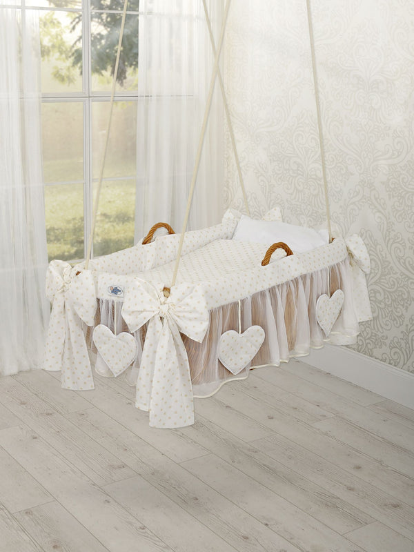 My Sweet Baby - Moses Basket riippokehto - kultaiset tähdet