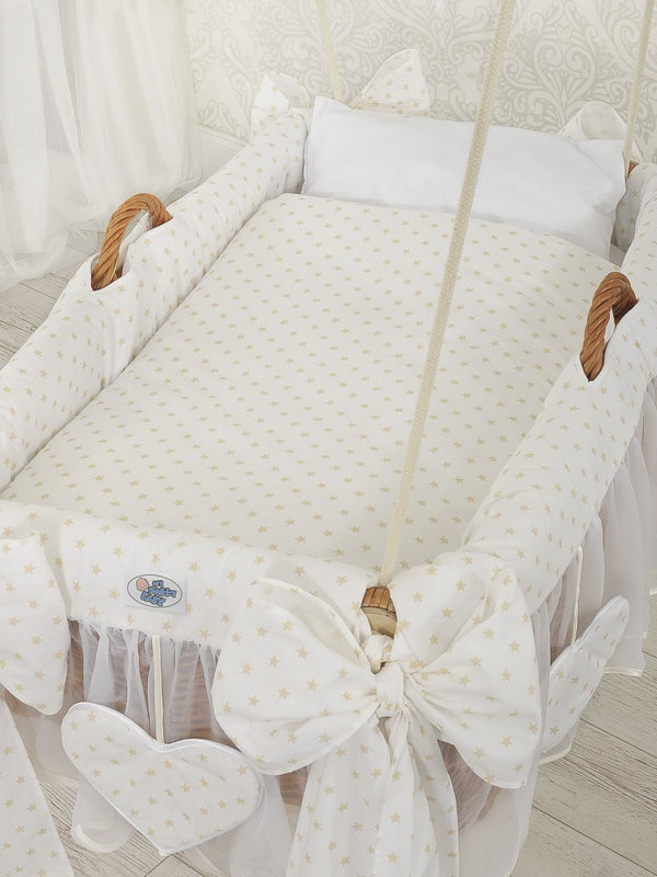 My Sweet Baby - Moses Basket riippokehto - kultaiset tähdet
