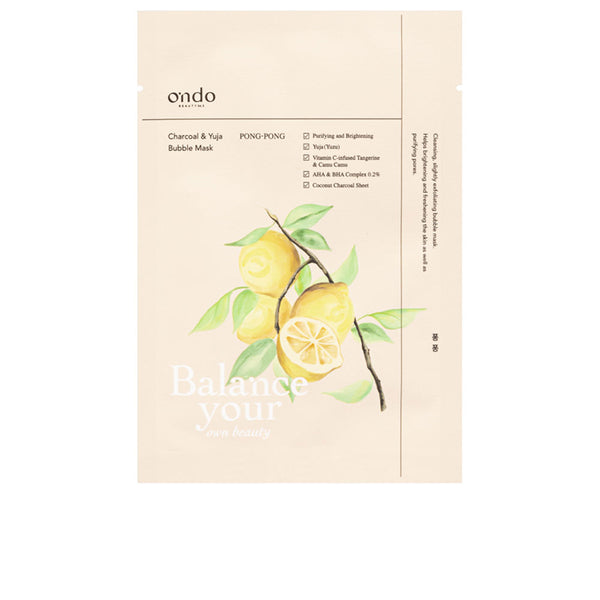 Ondo Beauty 36.5 - Charcoal & Yuja bubble mask 25 ml