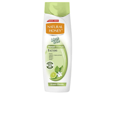 Wash & go rasvoittuville hiuksille shampoo 400 ml