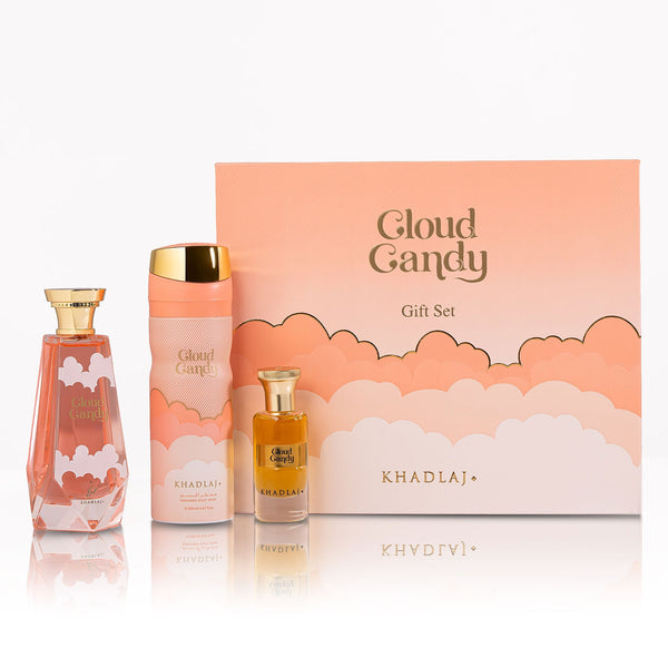Khadlaj - Cloud Candy Extrait de Parfum 100ml + vartalosuihke 200ml + Concentrated Perfume Oil 24ml