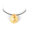 Calobra Luxe Black &Amp; White Necklace #Shiny Gold 1 U