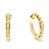 Ethiopia Green 3Cm Earrings #Gold Glitter 1 U