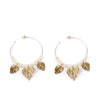 Crown 4Cm Earrings #Gold Glitter 1 U